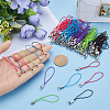 Gorgecraft 180Pcs 6 Colors Polyester Cord Mobile Making Cord Loops AJEW-GF0008-55-3