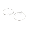 Brass Hoop Earring Findings X-KK-R112-038D-2