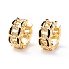 Real 18K Gold Plated Cubic Zirconia Huggie Hoop Earrings EJEW-I260-19G-NR-2