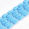 Transparent Glass Beads Strands GLAA-T009-004B-1