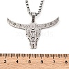 304 Stainless Steel Pendant Necklaces NJEW-C066-17P-3