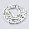 Electroplated Natural Lava Rock Beads Strands X-G-T114-63S-2