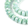Anti-Tarnish Electroplate Glass Beads Strands GLAA-T025-8mm-11D-3