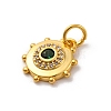 Brass Micro Pave Cubic Zirconia Charms KK-U033-22G-03-2