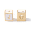 Rack Plating Brass Enamel Beads KK-B060-04G-04J-1