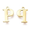 PVD Vacuum Plating  304 Stainless Steel Charms STAS-H112-P-G-2
