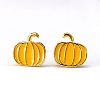 S925 Sterling Silver Pumpkin Stud Earrings YA0535-1