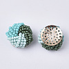 Glass Seed Beads Cabochons FIND-S321-04C-2
