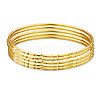 SHEGRACE Brass Buddhist Bangle Sets JB634A-1