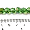 Electroplate Transparent Glass Beads Strands EGLA-A035-T8mm-L11-4