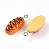 Resin Iron Pendants RESI-T057-24-2