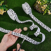 Polyester Football Pattern Ribbon OCOR-WH0078-556-3
