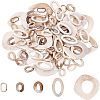 SUPERFINDINGS 100Pcs 5 Style Acrylic Linking Rings OACR-FH0001-031-1