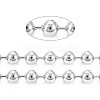 Non-Tarnish 3.28 Feet 304 Stainless Steel Ball Chains X-CHS-F009-01E-P-1