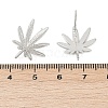 Brass Stud Earring Findings KK-Z099-04P-01-3