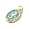 Brass Enamel Pendants KK-H487-20G-2