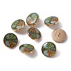 Alloy Enamel Shank Buttons BUTT-WH0015-52A-1