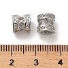 Brass Micro Pave Clear Cubic Zirconia Beads KK-B110-09P-3