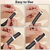 30Pcs 3 Styles Rectangle Silicone Retainer Buckle Holder Watchbands Retaining Hoop Replacement Watch Strap Clasp FIND-CN0002-39B-6