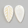 Natural Freshwater Shell Pendants SHEL-T017-36-3