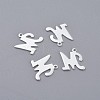 201 Stainless Steel Pendants STAS-O098-03S-M-1