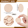 200Pcs Beech Wooden Round Pieces WOOD-NB0002-94A-2