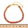 4MM Braided Nylon Cord Bracelets FIND-A057-01G-10-4
