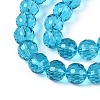 Transparent Glass Bead Strands GLAA-R095-10mm-23-3