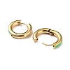 Real 18K Gold Plated 304 Stainless Steel Hoop Earrings UA1409-3-2