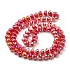 AB Color Plate Glass Beads Strands EGLA-P051-02A-B03-2