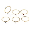 304 Stainless Steel Rhinestone Finger Rings for Women SA-CBAB767-26C-G-4
