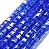 Electroplate Glass Beads Strands EGLA-R030-6x6mm-12-4