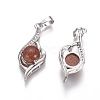 Synthetic Goldstone Pendants G-L512-G14-2