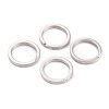 Non-Tarnish 304 Stainless Steel Split Key Rings STAS-H153-01D-P-1