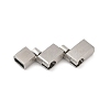 304 Stainless Steel Snap Lock Clasps STAS-U055-02B-P-2