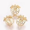 Brass Stud Earrings EJEW-P160-02G-NF-1