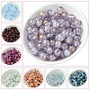 100Pcs Transparent Crackle Glass Bead Strands GLAA-YW0004-46A-2