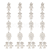  Jewelry 20Pcs 5 Style 304 Stainless Steel Pendants & Link Connectors STAS-PJ0001-19-9