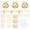 SUNNYCLUE 18Pcs 6 Style Brass Pendants KK-SC0002-78-1