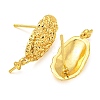 Rack Plating Brass Studs Earrings Finding KK-T072-08G-2