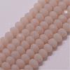 Imitation Jade Glass Bead Strands GLAA-K013-02-1