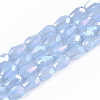 Electroplate Glass Beads Strands EGLA-S194-02A-B03-1