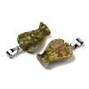 Natural Unakite Pendants G-B127-10P-07-2