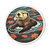 Cartoon Otter Waterproof PVC Self-adhesive AJEW-D275-06-2