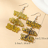 Chic Word HAPPY NEW YEAR Acrylic Dangle Earrings GJ7025-2-4