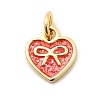 Brass Enamel Charms KK-A268-13G-03-1