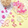 Opaque & Transparent Acrylic Beads MACR-YW0002-01G-4