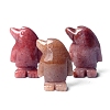 Natural Purple Aventurine Carved Healing Penguin Figurines PW-WG12060-08-1