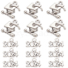 100Pcs 2 Styles Tibetan Style Alloy Charms TIBE-SC0001-88-1