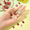 40Pcs 8 Styles Alloy Enamel Pendants ENAM-YW0004-49-4